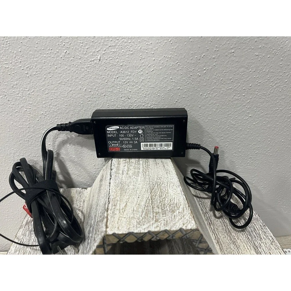Samsung A3612_FDY AC Power Adapter Supply Charger 12V 3A EPS-3 OEM Cord Genuine